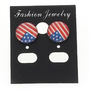 🍍Patriotic American Flag Stars & Stripes Earrings